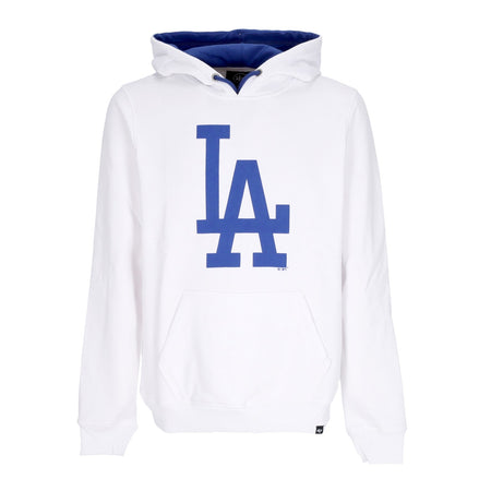 47 BRAND Felpa Cappuccio Uomo Mlb Ballpark Hoodie Losdod White Wash da uomo