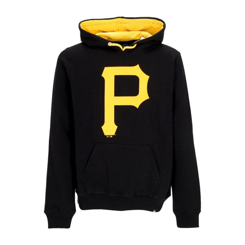 47 BRAND Felpa Cappuccio Uomo Mlb Ballpark Hoodie Pitpir Jet Black da uomo