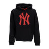 47 BRAND Felpa Cappuccio Uomo Mlb Burnside Hoodie Neyyan Jet Black da uomo