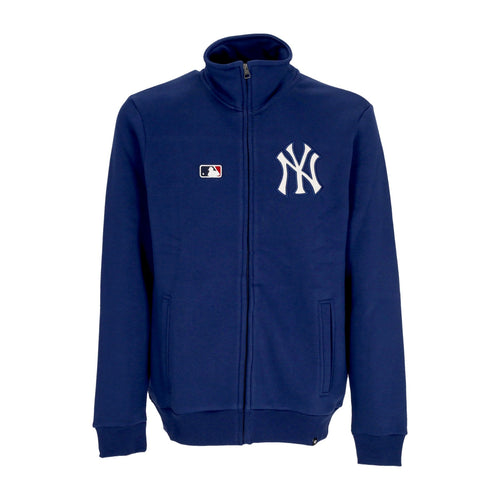 47 BRAND Felpa Collo Alto Uomo Mlb Emb Islington Track Jacket Neyyan Blazer Blue da uomo