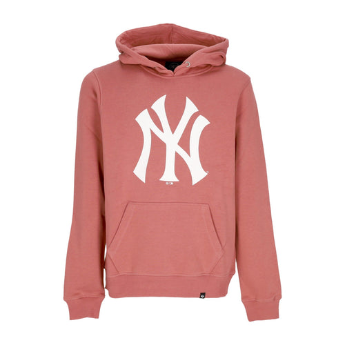 47 BRAND Felpa Cappuccio Uomo Mlb Burnside Hoodie Neyyan Sedona Pink da uomo