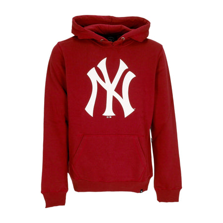 47 BRAND Felpa Cappuccio Uomo Mlb Burnside Hoodie Neyyan Razor Red da uomo