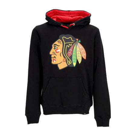 47 BRAND Felpa Cappuccio Uomo Nhl Ballpark Hoodie Chibla Jet Black da uomo