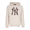 47 BRAND Felpa Cappuccio Uomo Mlb Burnside Hoodie Neyyan Bone da uomo