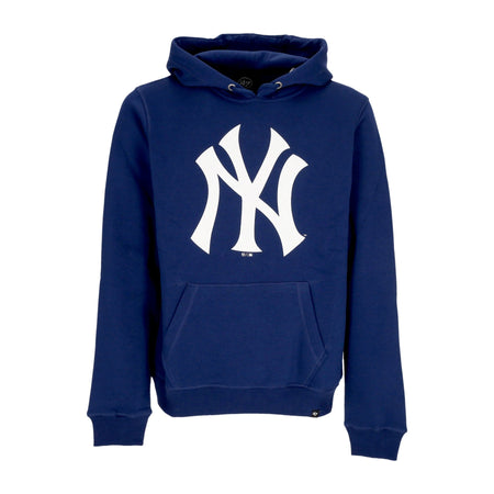 47 BRAND Felpa Cappuccio Uomo Mlb Burnside Hoodie Neyyan Blazer Blue da uomo