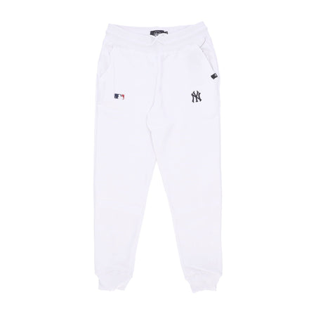 47 BRAND Pantalone Tuta Felpato Uomo Mlb Base Runner Emb Burnside Pant Neyyan White Wash da uomo