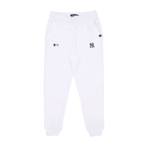 47 BRAND Pantalone Tuta Felpato Uomo Mlb Base Runner Emb Burnside Pant Neyyan White Wash da uomo