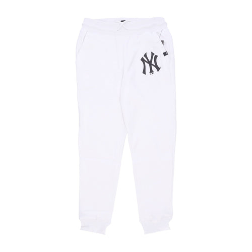 47 BRAND Pantalone Tuta Felpato Uomo Mlb Burnside Pant Neyyan White Wash da uomo