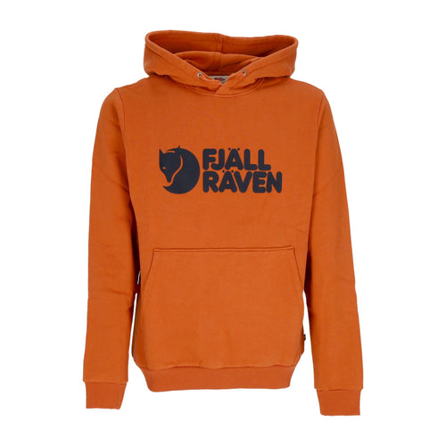 FJALLRAVEN Felpa Cappuccio Uomo Logo Hoodie Terracotta Brown da uomo