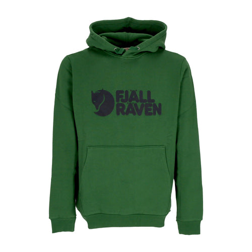 FJALLRAVEN Felpa Cappuccio Uomo Logo Hoodie Palm Green da uomo