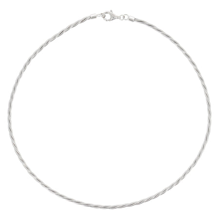 Pesavento Collana rodio lucido Dna