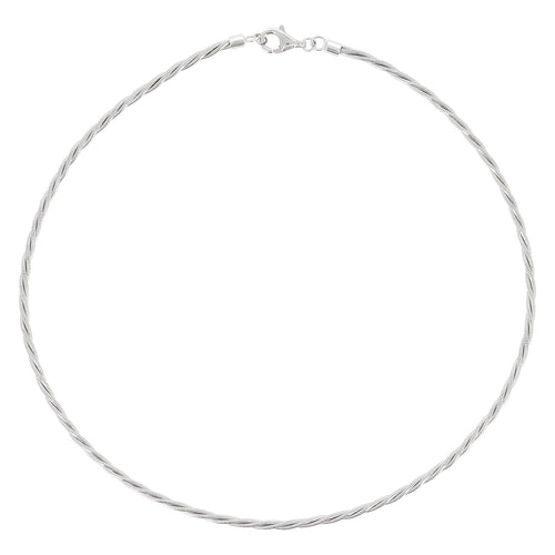 Pesavento Collana rodio lucido Dna