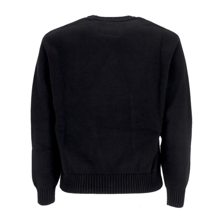 MARKET Maglione Leggero Uomo Smiley Inner Peace Sweater Black da uomo