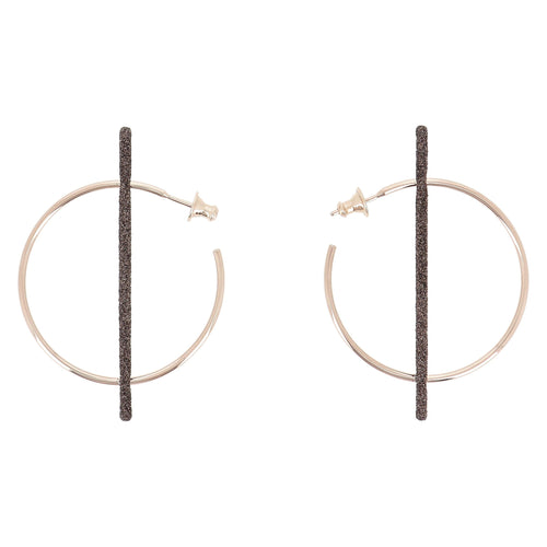 Pesavento Orecchini rosa lucido polvere bronzo Polvere di Sogni