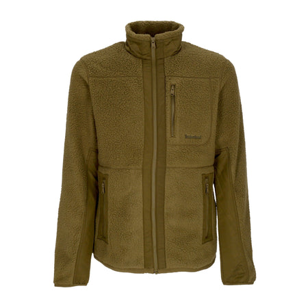 TIMBERLAND Giubbotto Pile Uomo Mm Sherpa Fleece Jacket Dark Olive da uomo
