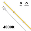 Striscia LEDCOB IP65 da 5m 3000K 220V 15W/m 1350lm/m