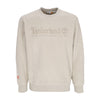 TIMBERLAND Felpa Girocollo Uomo Linear Logo Crewneck Island Fossil da uomo