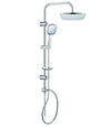 COLONNA DOCCIA LUSSO CROMATA QUADRA - cm.22,5x22,5 - FER 316408