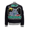 OBEY Giubbotto College Uomo Roll Call Varsity Jacket Black da uomo