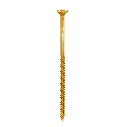 20 PEZZI - VITI CON TESTA SVASATA IMPRONTA TORX 3,5x30MM - ZINCATE COLORE GIALLO