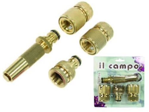 ASSORTIMENTO LANCIA E RACCORDI RAPIDI IN OTTONE IRRIGAZIONE - FER 60899