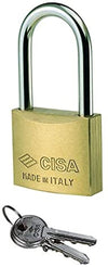 LUCCHETTO IN OTTONE ARCO LUNGO 22011 - mm.40 - 2 chiavi - FER 64354