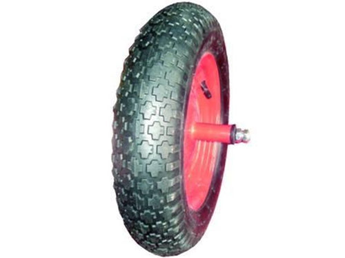 RUOTA PNEUMATICA PER CARRIOLE CON CARRARMATO PERNO MM.12X2 - interasse mm.150 10