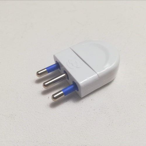 Spina volante mobile bianca 2P+T 16A 250V