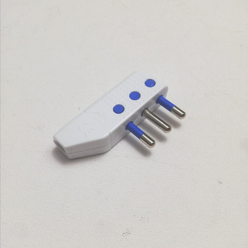 Spina volante mobile ad angolo bianca 2P+T 16A 250V