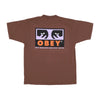 OBEY Maglietta Uomo Subvert Heavyweight Classic Box Tee Sepia da uomo