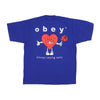 OBEY Maglietta Uomo Always Saying Sorry Heavy Weight Classic Tee Surf Blue da uomo