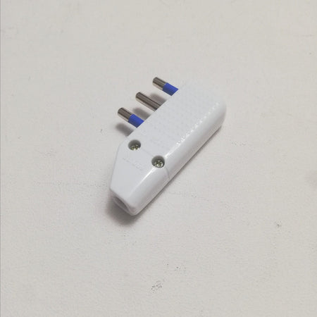 Spina volante mobile ad angolo bianca 2P+T 16A 250V