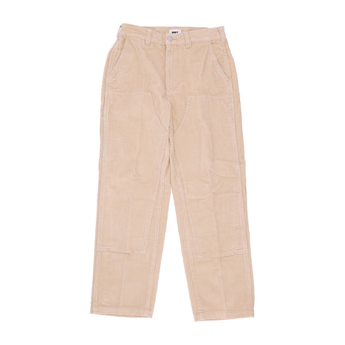 OBEY Pantalone Lungo Uomo Big Timer Cord Pant Irish Cream da uomo