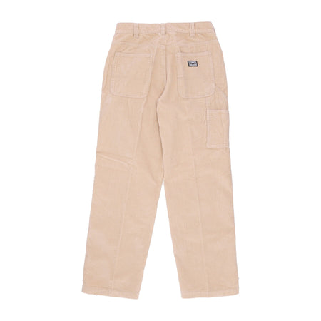OBEY Pantalone Lungo Uomo Big Timer Cord Pant Irish Cream da uomo