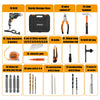 Valigetta Attrezzi 27pz + Trapano Avvitatore Elettrico 710W 3000rpm Mandrin 13mm