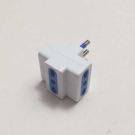 Adattatore triplo 3 bipasso da 2P+T 16A 250V