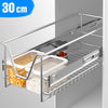Set 2 Cassetti Cassetto Telescopico Cucina 30cm Cestello Estraibile Salvaspazio