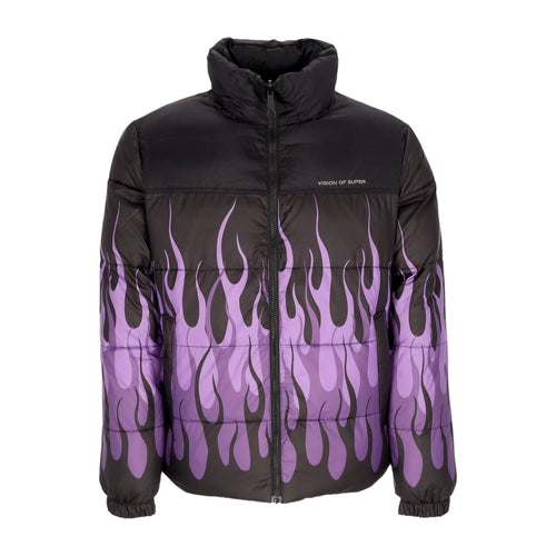 VISION OF SUPER Piumino Uomo Puffy Jacket Black/purple da uomo