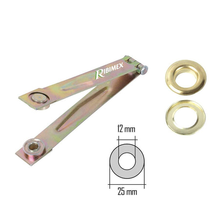 Pinza punzonatrice per occhielli in metallo da 155 mm con 50 occhielli