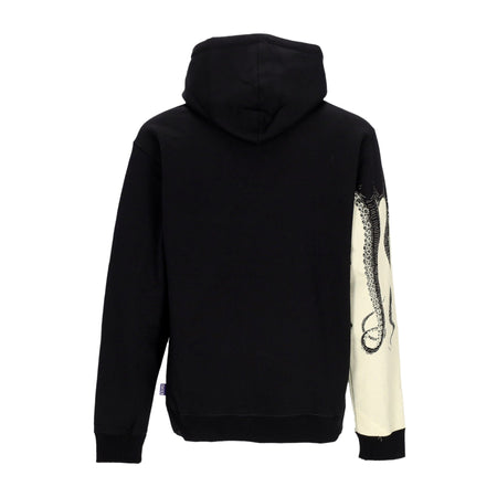 OCTOPUS Felpa Cappuccio Uomo Side Hoodie Black da uomo