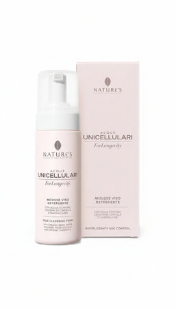 Acque Unicellulari ForLongevity Mousse Viso Detergente 150 ml - Naturopatica shop & therapy