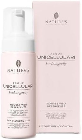 Acque Unicellulari ForLongevity Mousse Viso Detergente 150 ml - Naturopatica shop & therapy