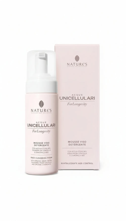 Acque Unicellulari ForLongevity Mousse Viso Detergente 150 ml - Naturopatica shop & therapy