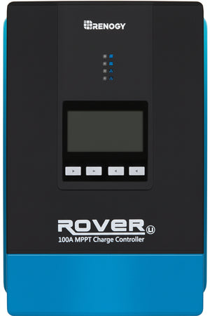 Renogy 100A MPPT Charge Controller, 12 / 24 / 36 / 48 V Solar Charge Controller, Solar Panel, with LCD Screen for AGM, Gel and Lithium Batteries