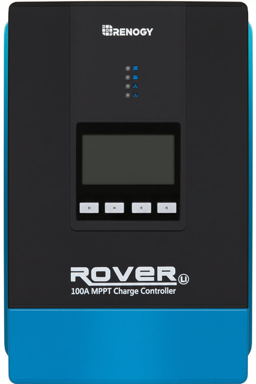 Renogy 100A MPPT Charge Controller, 12 / 24 / 36 / 48 V Solar Charge Controller, Solar Panel, with LCD Screen for AGM, Gel and Lithium Batteries