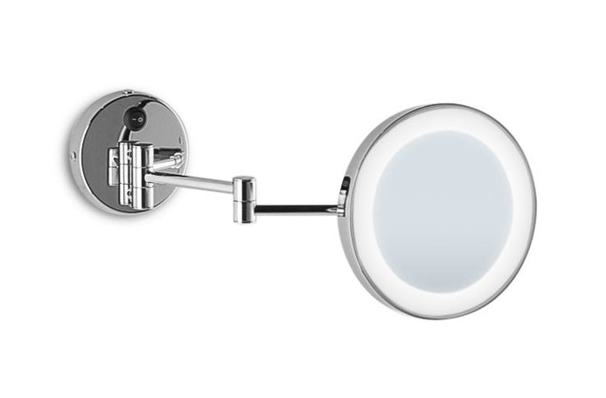 Specchio ingranditore da bagno a parete illuminato Led con sabbiatura