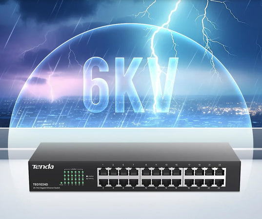 Switch 24 Porte 10/100/1000 Gigabit Non Gestito, TEG1024D
