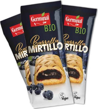32 pezzi Barretta al mirtillo vegan Germinal Bio 30 gr, confezione 32 pz Snack Non solo caffè online - Albano Laziale, Commerciovirtuoso.it