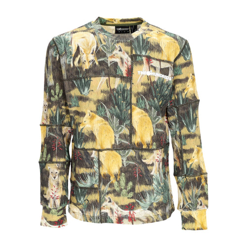 THE HUNDREDS Maglietta Manica Lunga Uomo Stein L/s Tee Camo da uomo