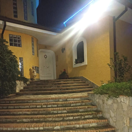 Alca Power lampada proiettore solare integrato da parete da 15W 3000 lumen